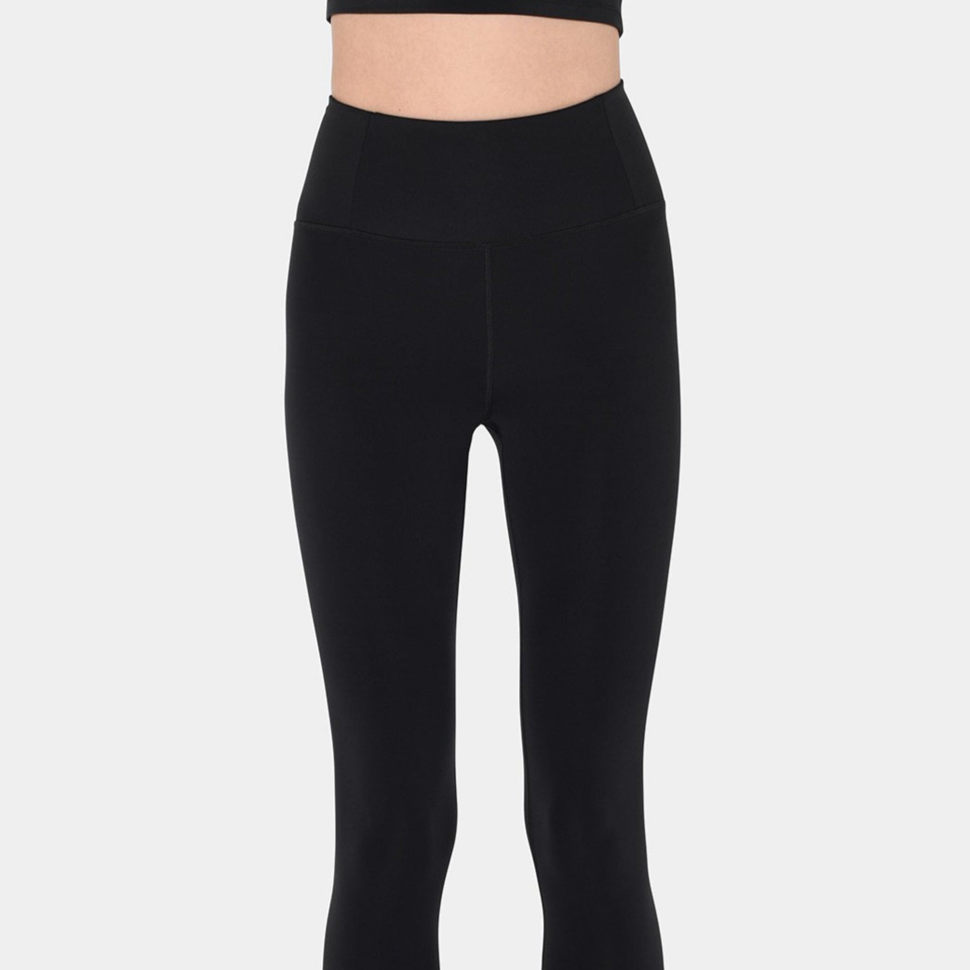 Cropped high rise legging [Black] Girlfriend Collective 
