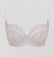 Houndstooth & floral lace balconette [Silver] Bras Panache 