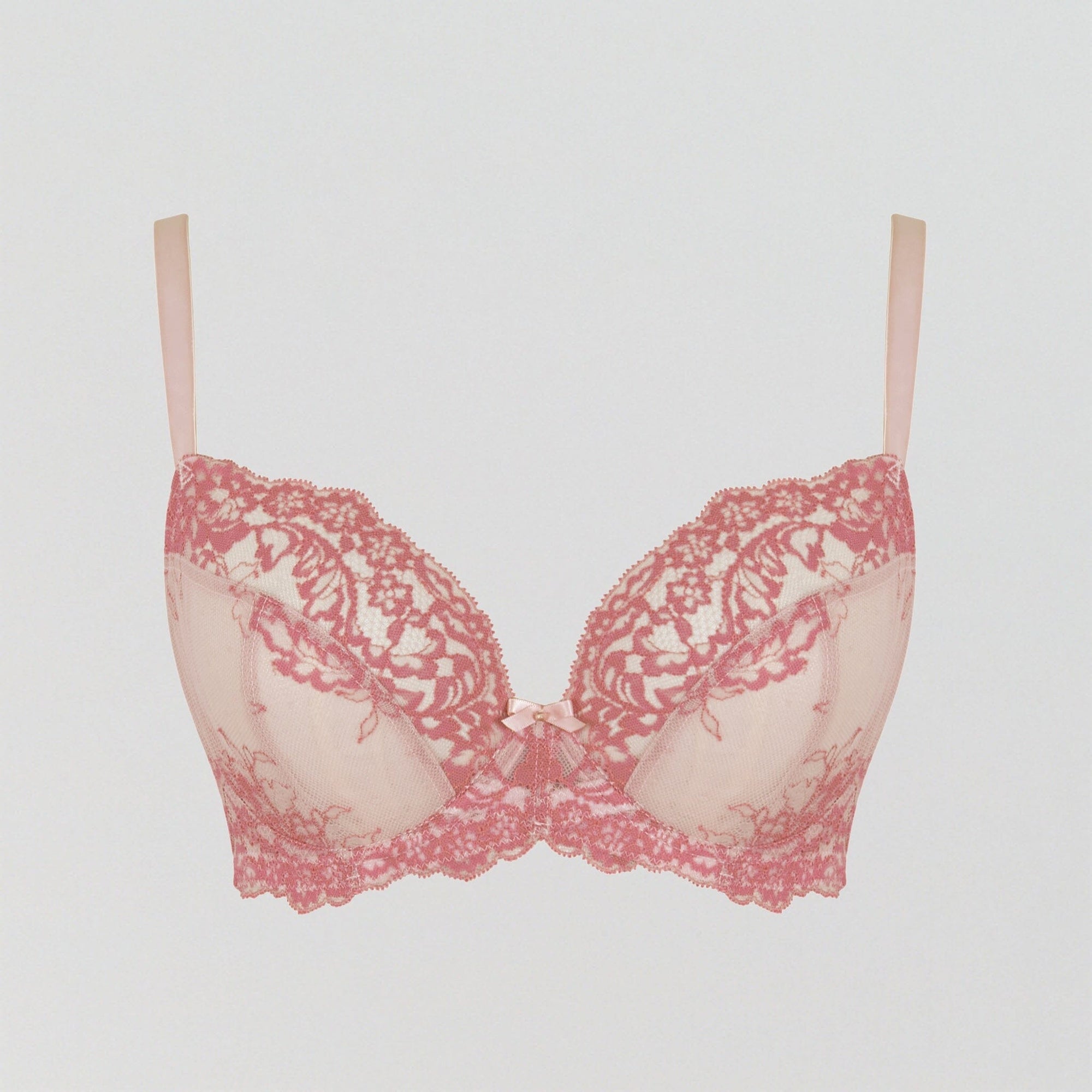 D+ Lace Plunge [Candy/Coral] Bras Panache 32D 