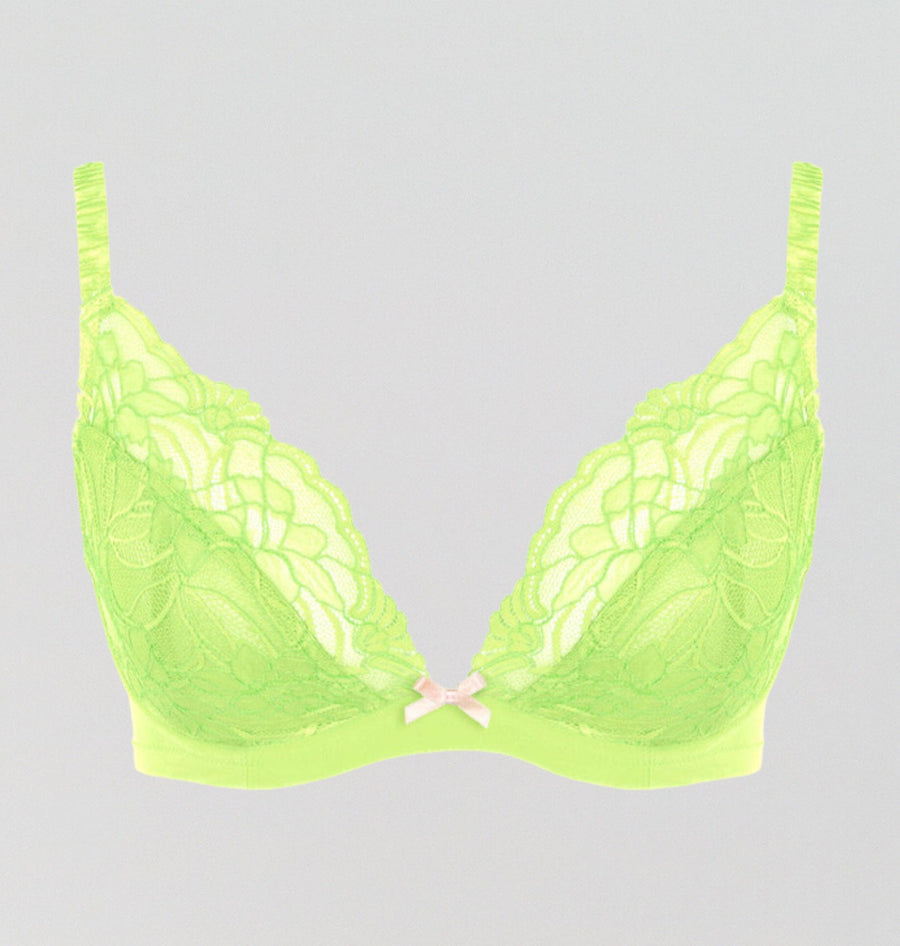 D+ lace high apex plunge [Lime] Bras Panache 