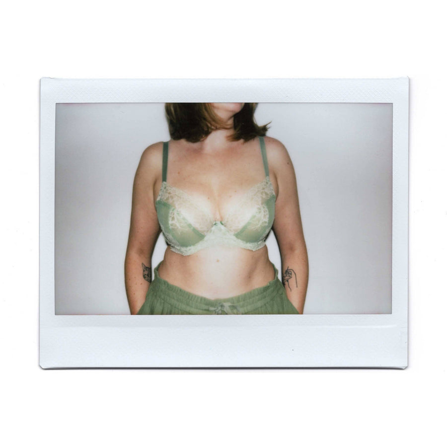 D+ Lace Plunge [Sage/Sand] Bras Panache 