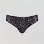 Lace & microfibre brazilian knicker [Black/Leopard] Bottoms Panache 