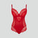 D+ lace plunge underwired bodysuit [Salsa Red] Shape Panache 