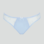 Embroidered mesh brazilian knicker [Blue Meadow]