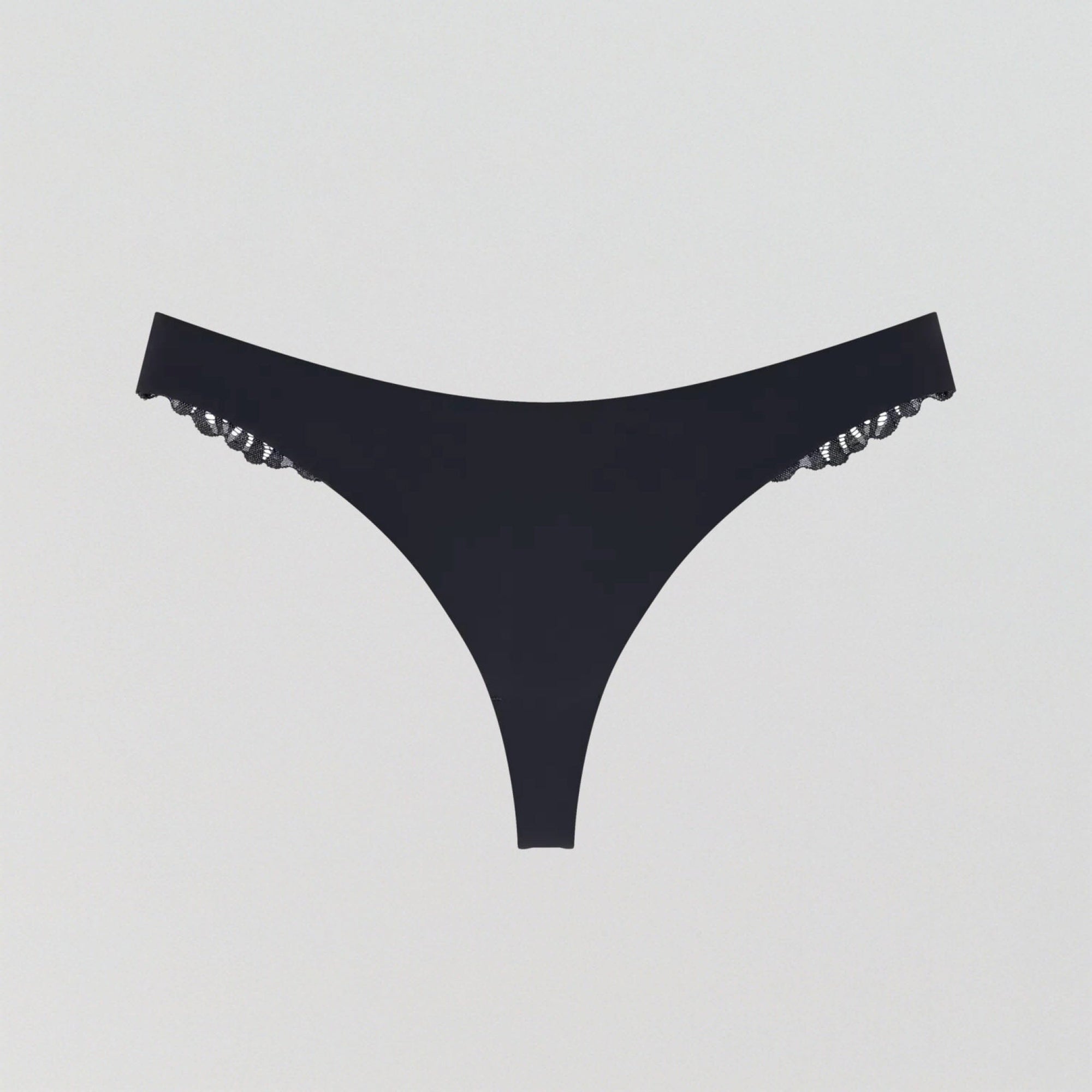 Everyday microfibre & lace thong [Black] Bottoms Triumph XS (8) 
