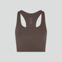 Firm support racerback sports bra [Dark Chocolate]