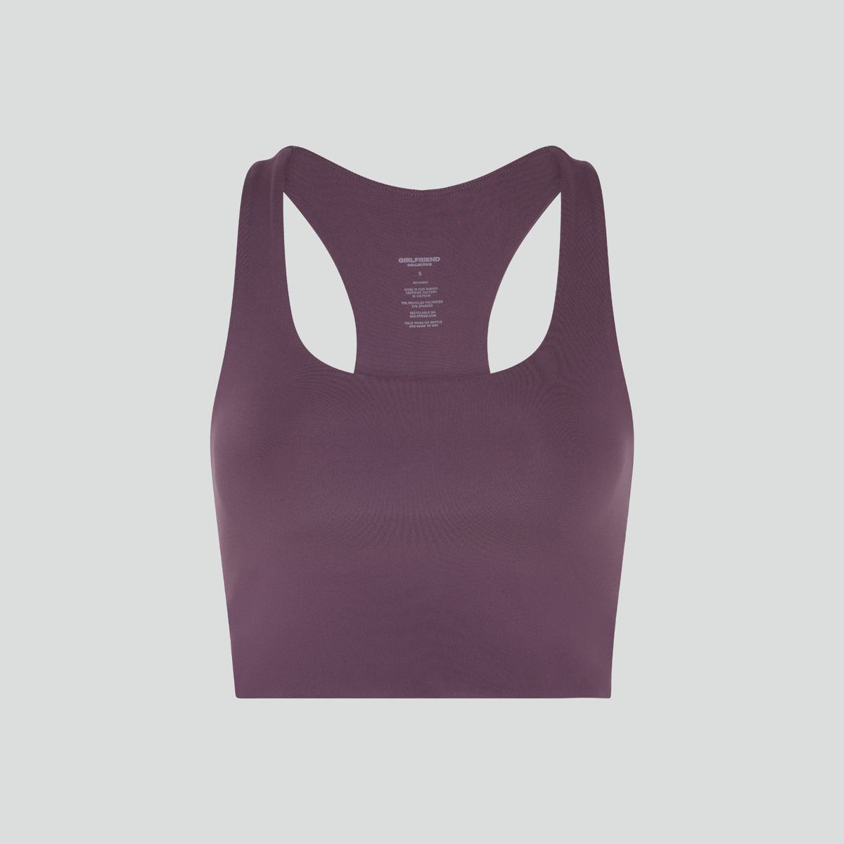 Firm support racerback sports bra [Purple Heather]