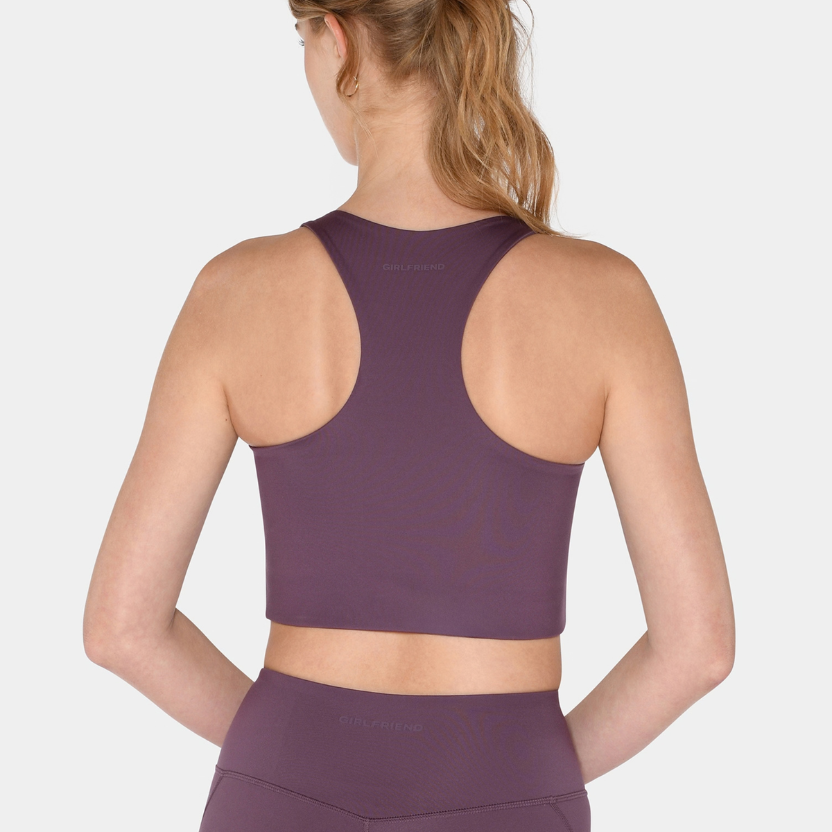 Firm support racerback sports bra [Purple Heather]