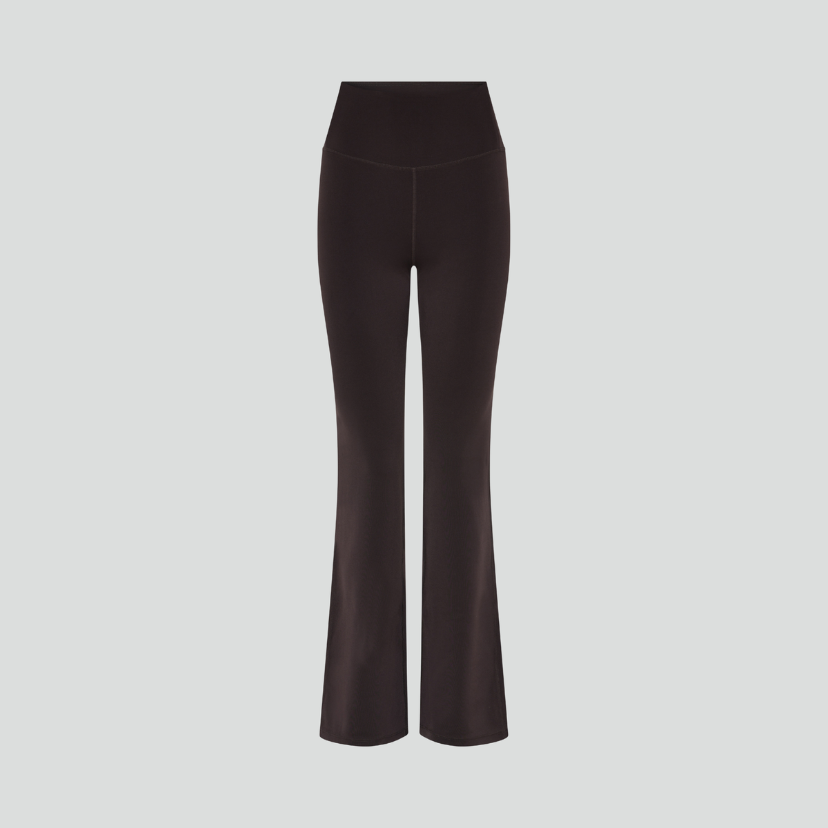 Flared high-rise compression legging [Dark Chocolate]