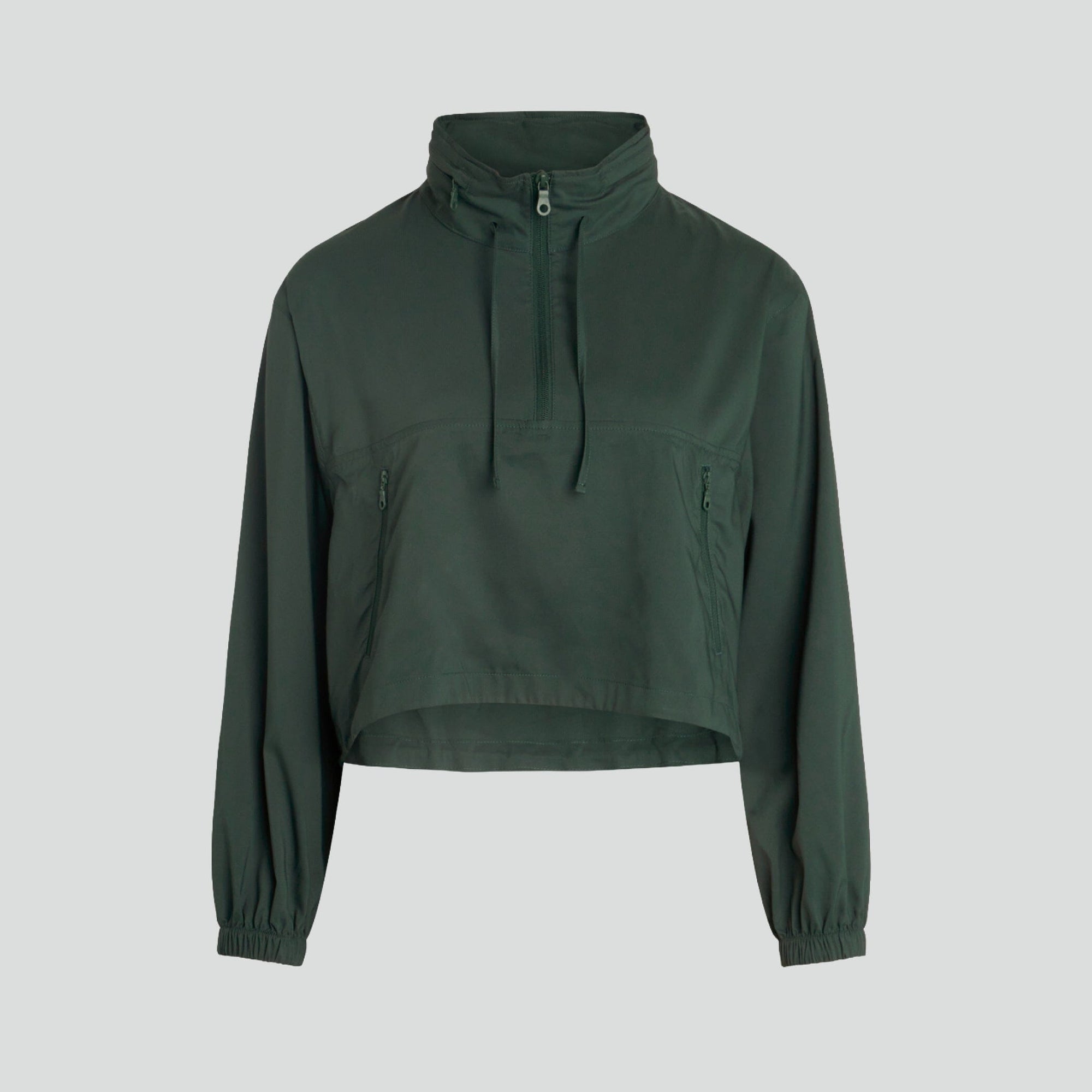 Half zip lightweight windbreaker jacket [Moss Green] Girlfriend Collective 