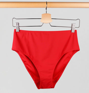 High rise bikini brief [Venetian Red] Swim Panache 