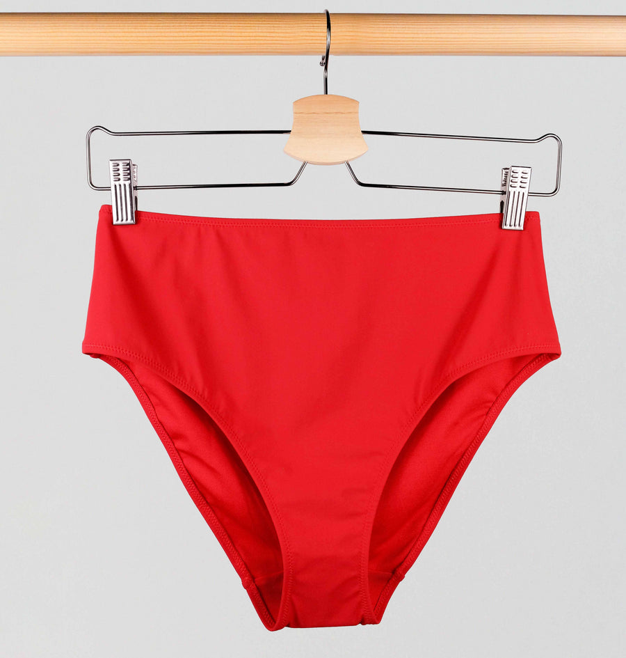 High rise bikini brief [Venetian Red] Swim Panache 