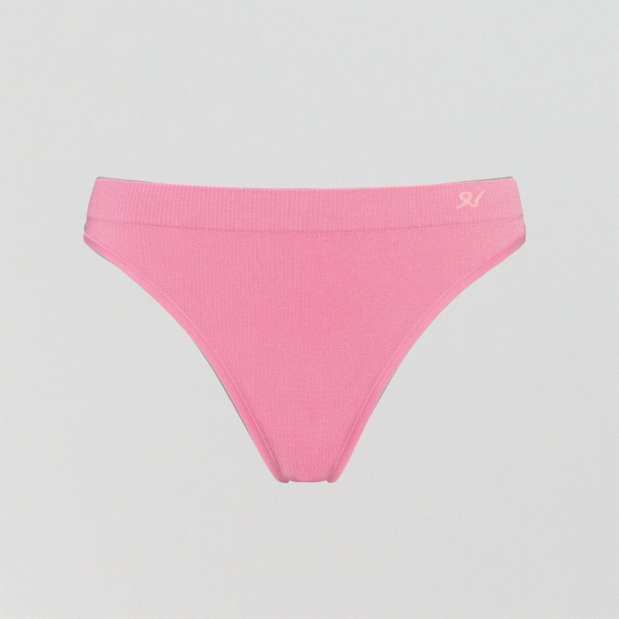 Seamless ribbed high leg knicker [Rosy Pink] Bottoms Nudea 