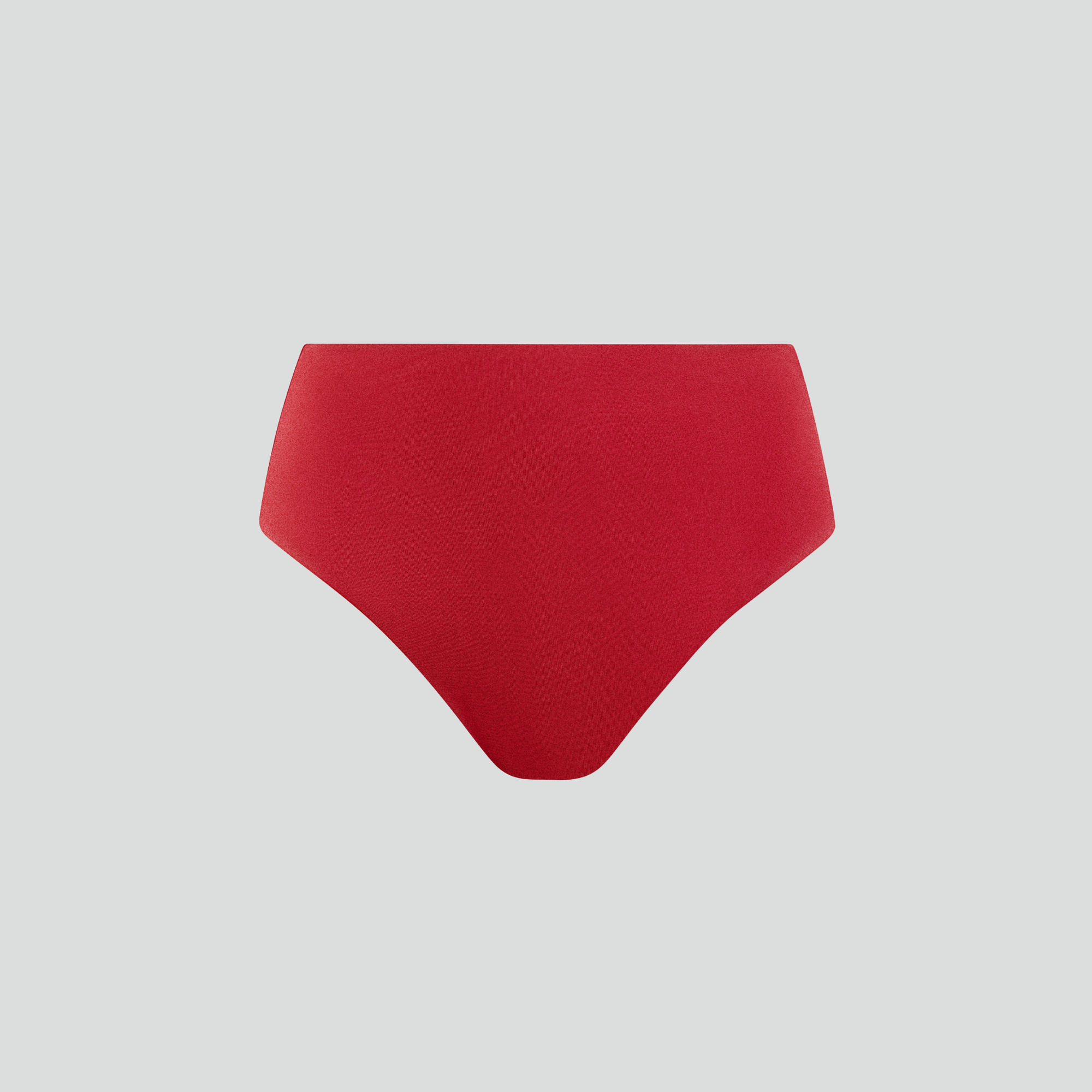 High waist bikini brief [Crimson Red]