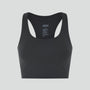 High support racerback ribbed sports bra [Black] Girlfriend Collective 