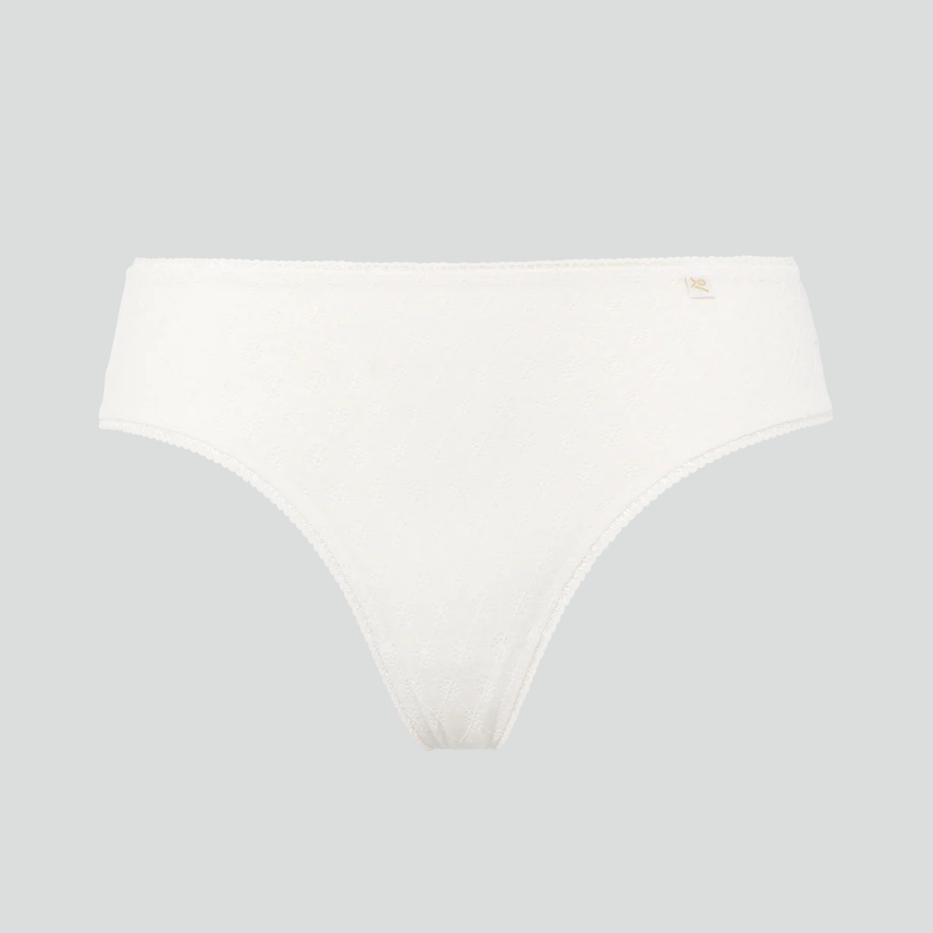 white lily intimates Honeycomb lace high leg brief [Lily White] – The Pantry Underwear