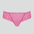 Houndstooth & floral lace brazilian knicker [Strawberry Sorbet] Panache 