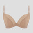 D+ houndstooth & floral lace plunge bra [Honey] Bras Panache 