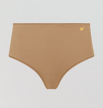 Invisible microfibre high waist brief [Mocha] Bottoms Nudea 