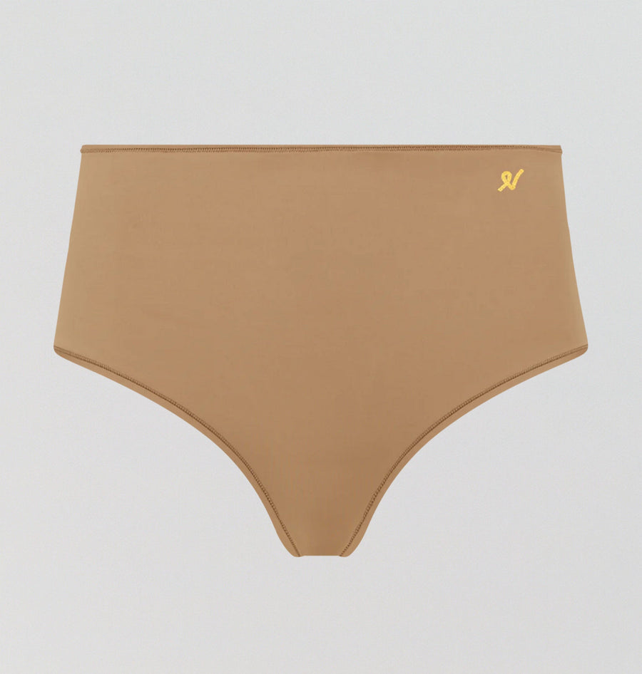 Invisible microfibre high waist brief [Mocha] Bottoms Nudea 