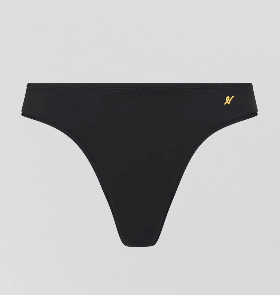 Invisible microfibre thong [Black] – The Pantry Underwear