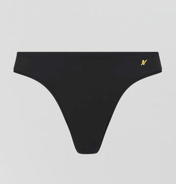 Invisible microfibre thong [Black] Bottoms Nudea 