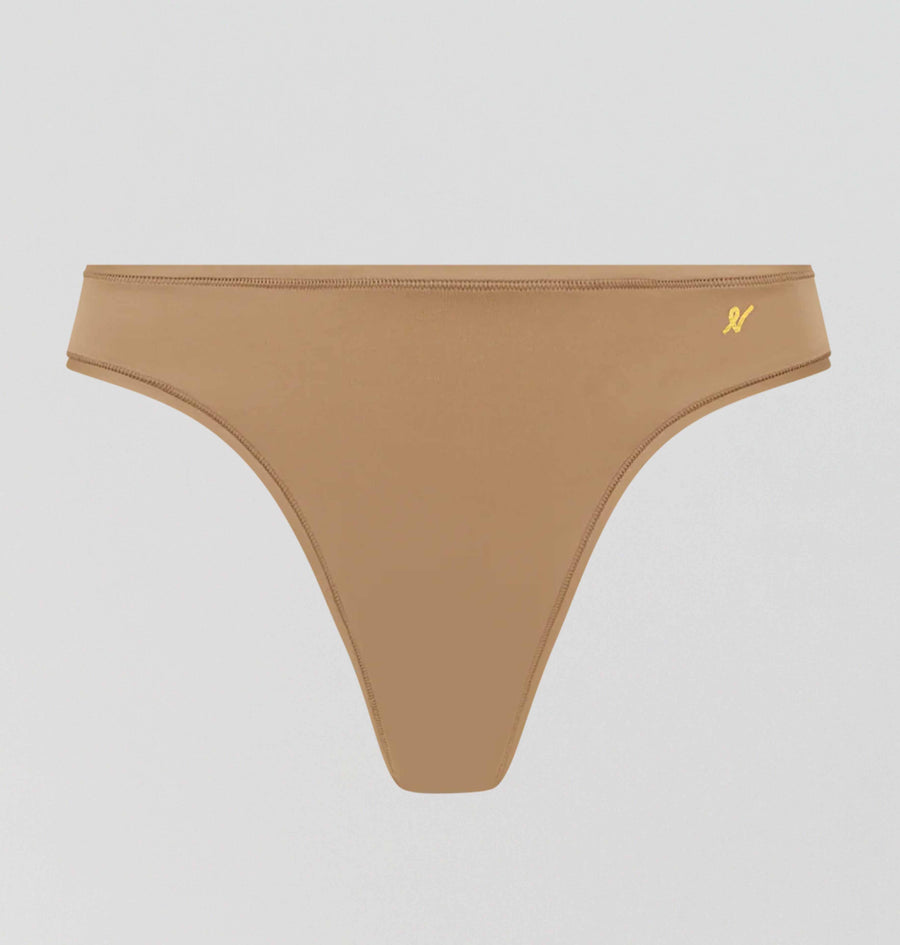 Invisible microfibre thong [Mocha] Bottoms Nudea 