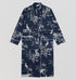 Organic cotton robe [Navy Jungle] Sleep Myza 