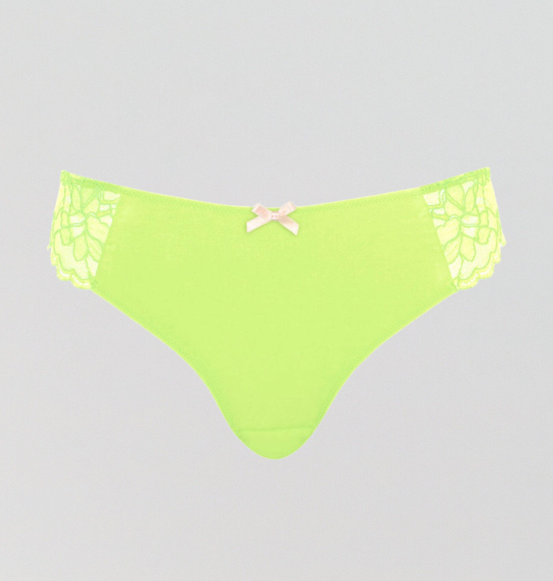 Lace & microfibre brazilian [Lime] Bottoms Panache 