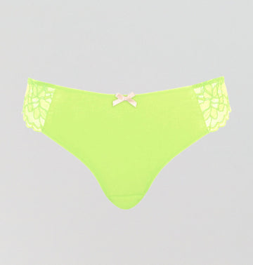 Lace & microfibre brazilian [Lime] Bottoms Panache 