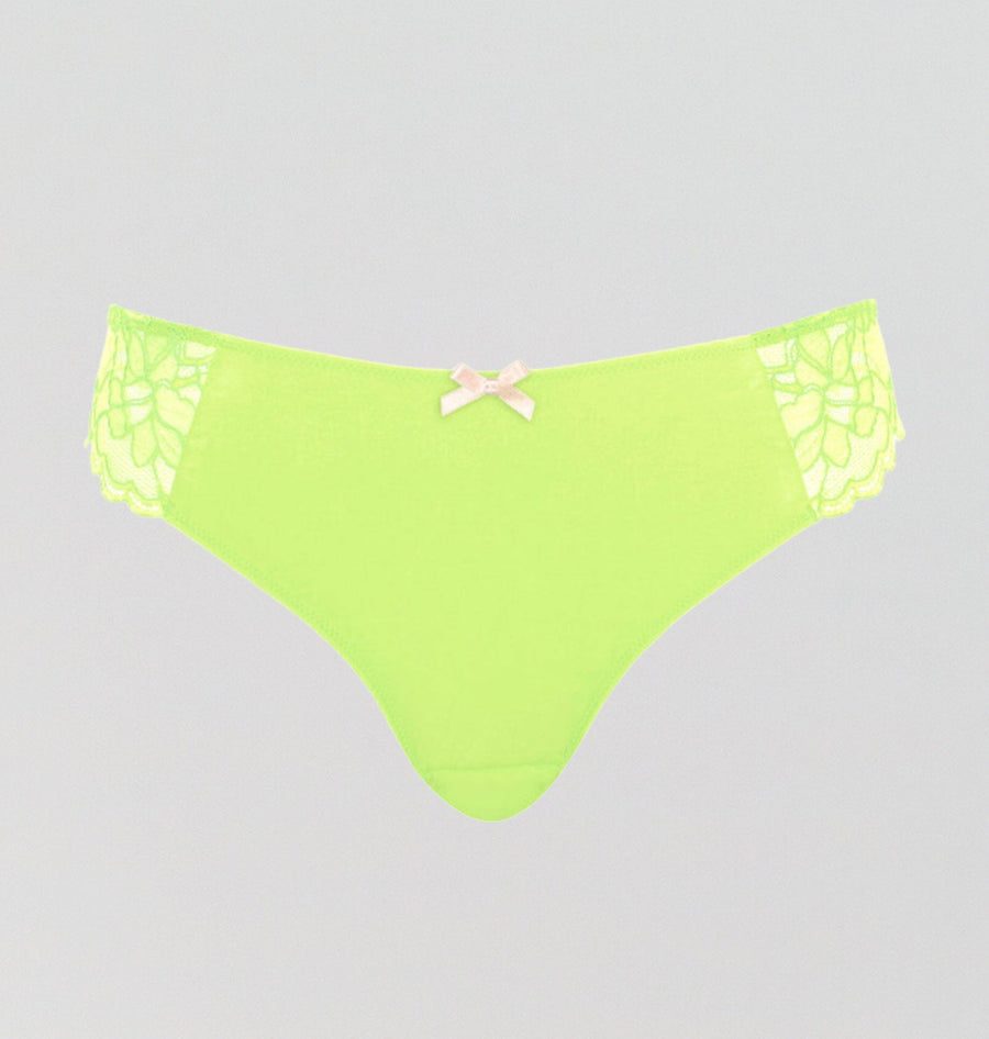 Lace & microfibre brazilian [Lime] Bottoms Panache 