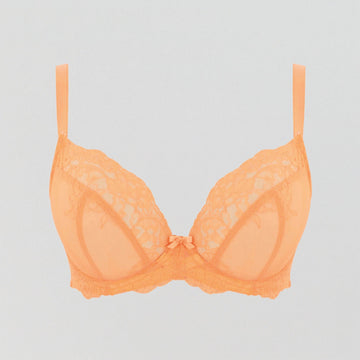 D+ lace plunge [Peach Melba] Bras Panache 32D 