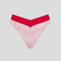 Lace V brazilian knicker [Soft Pink]