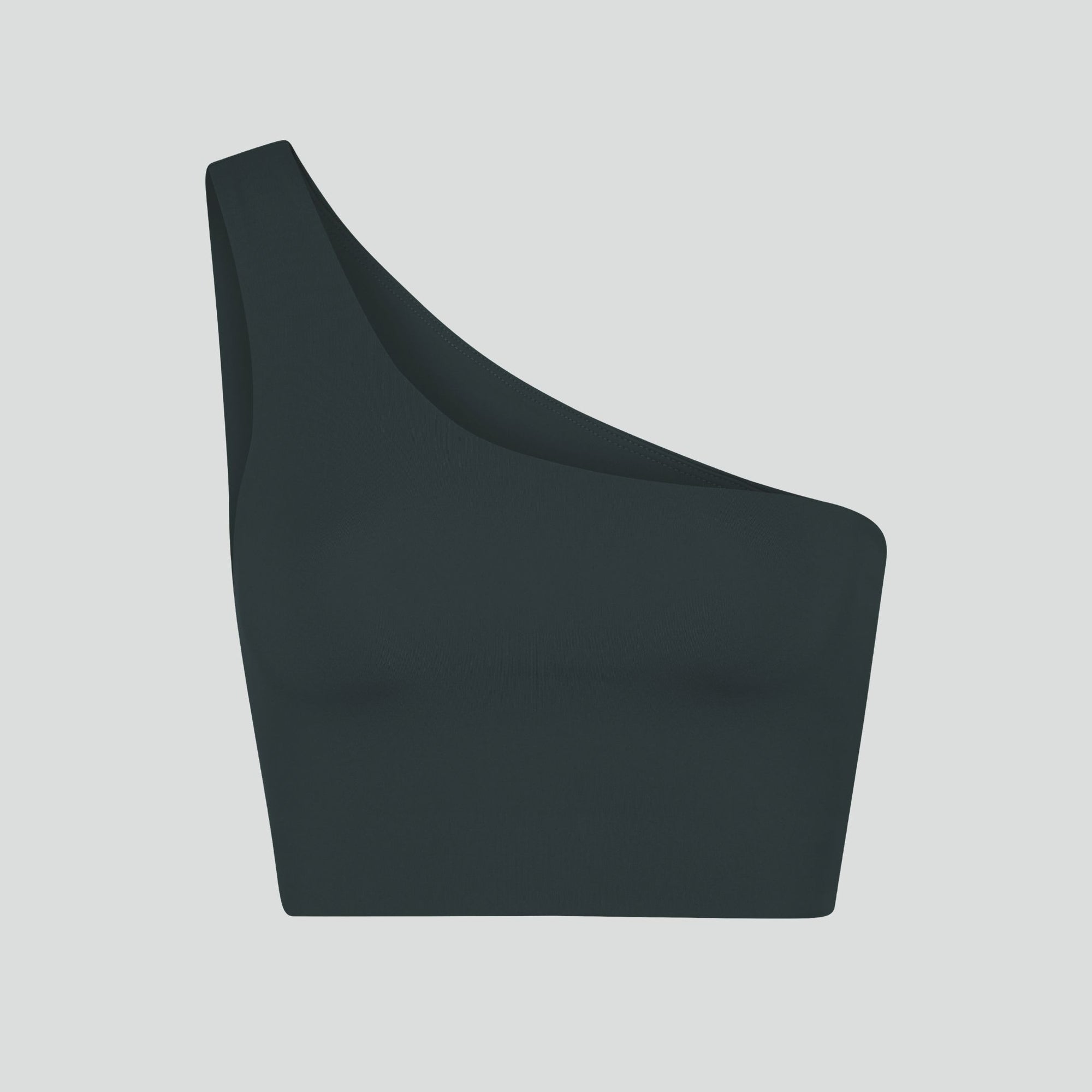 Light support one shoulder sports bra [Moss Green] Sport Girlfriend Collective 