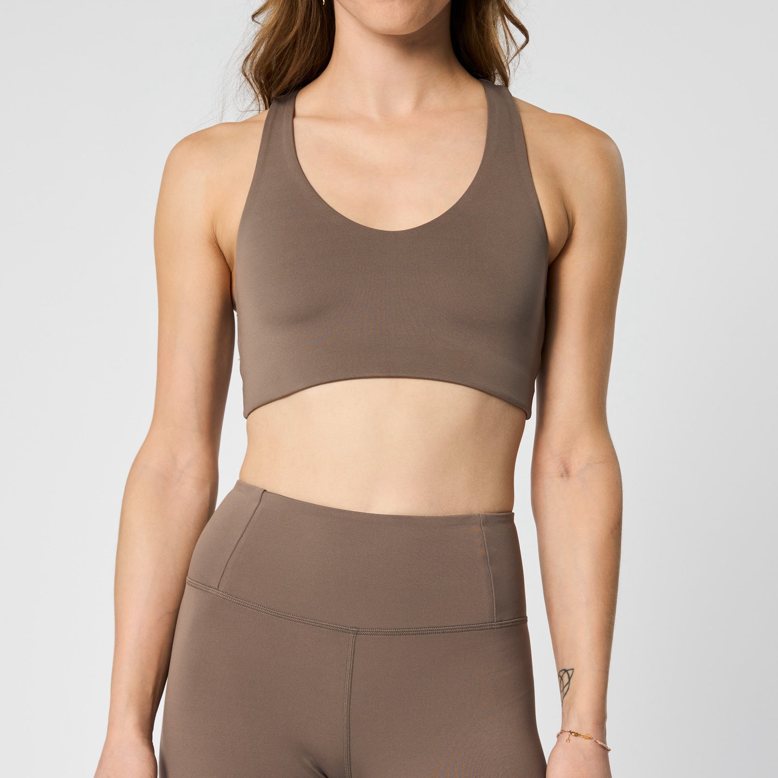 Light support racerback sports bra [Latte] – The Pantry Underwear