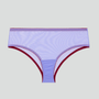 Pastel purple mesh & raspberry pink high waist knicker