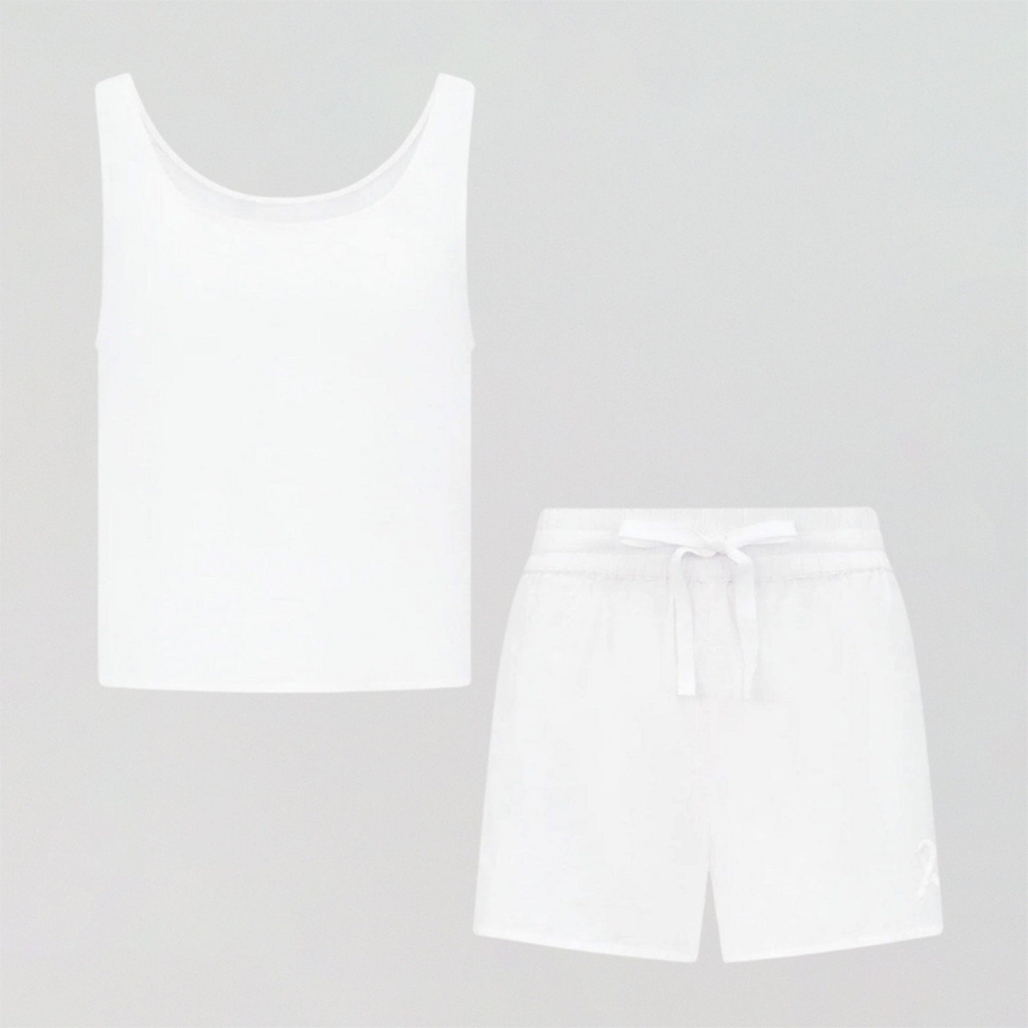 Tank & boxer sleep short set [Linen White] Sleep Nudea 