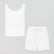 Tank & boxer sleep short set [Linen White] Sleep Nudea 