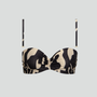 Underwired balconette bikini top [Black Shimmer]