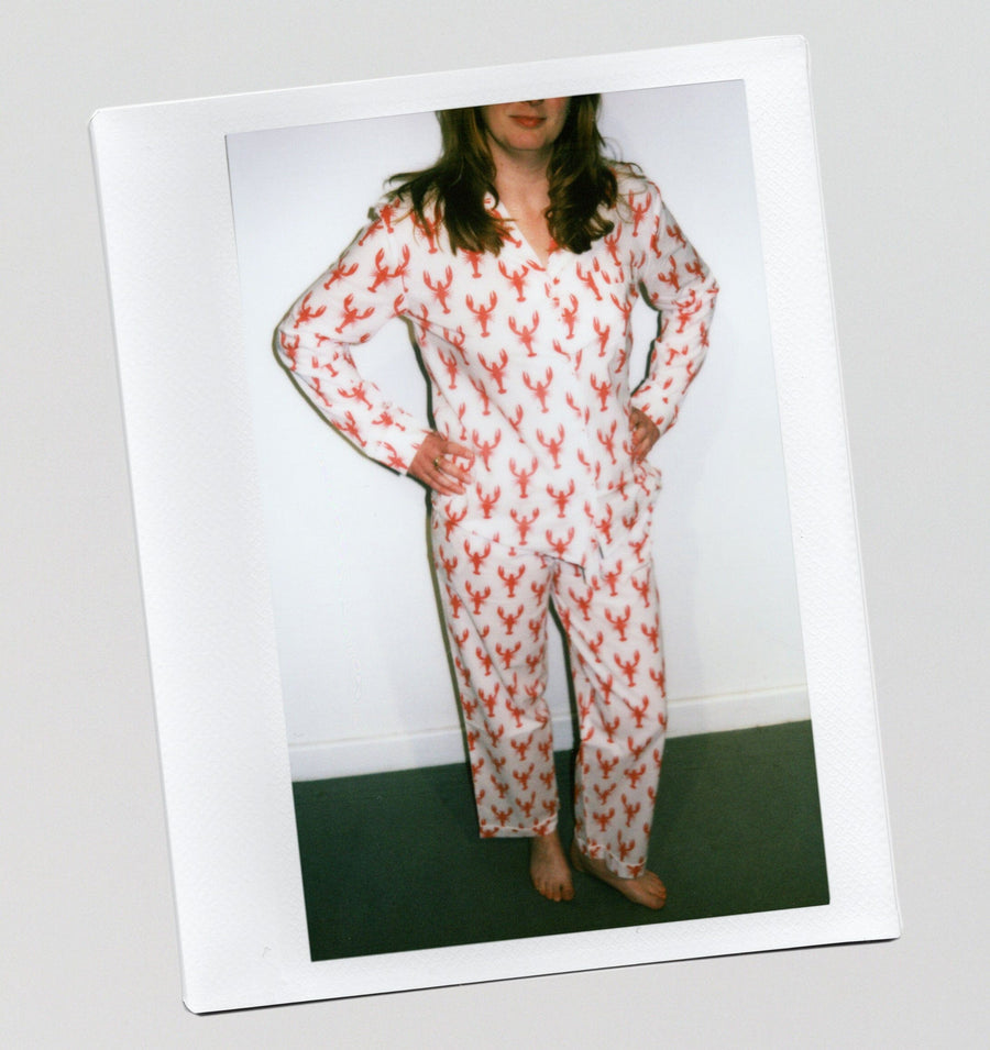 Organic cotton long pyjama set [Lobsters] Sleep Myza 