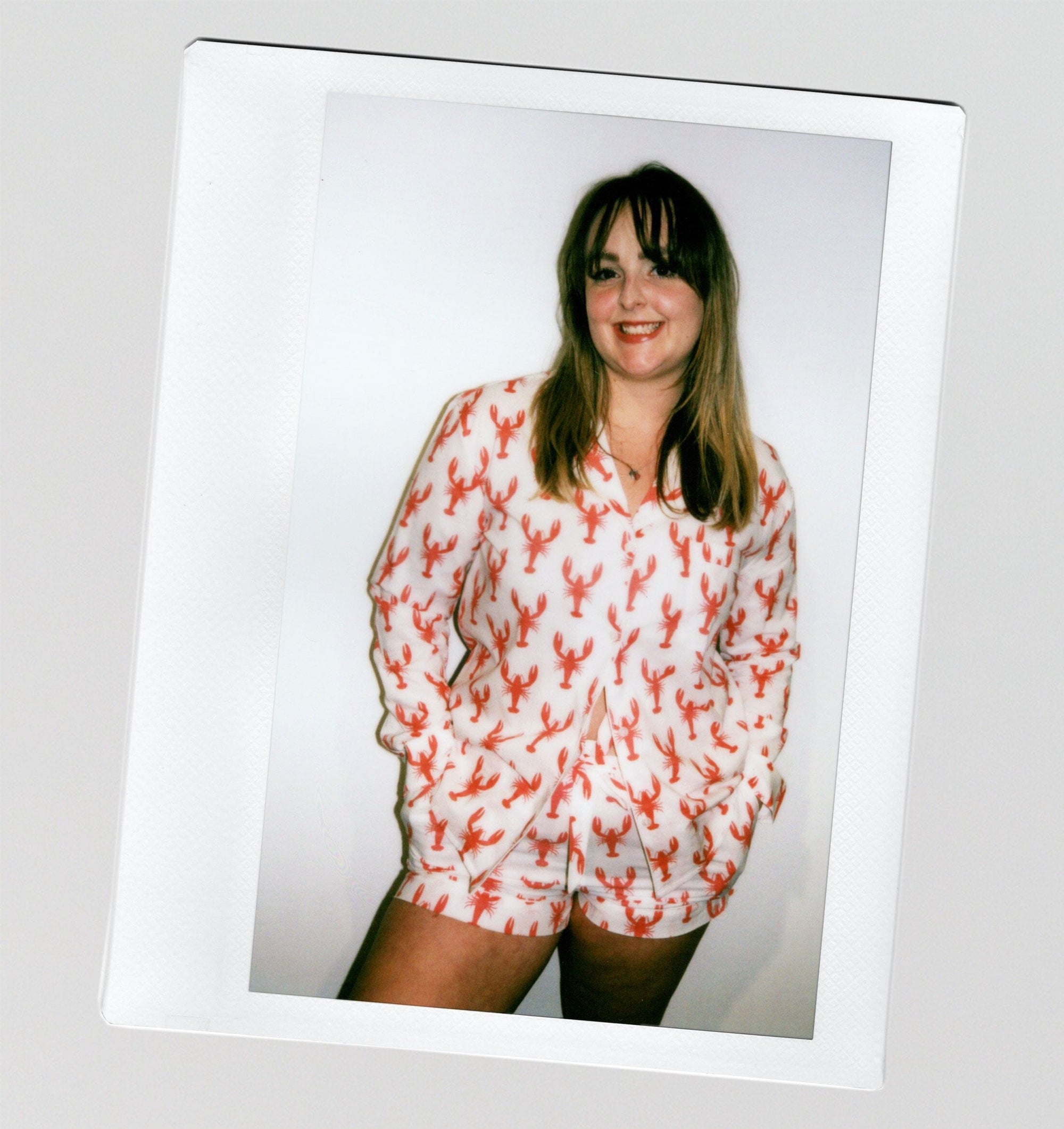 Organic cotton long sleeve pyjama short set [Lobster] Sleep Myza 