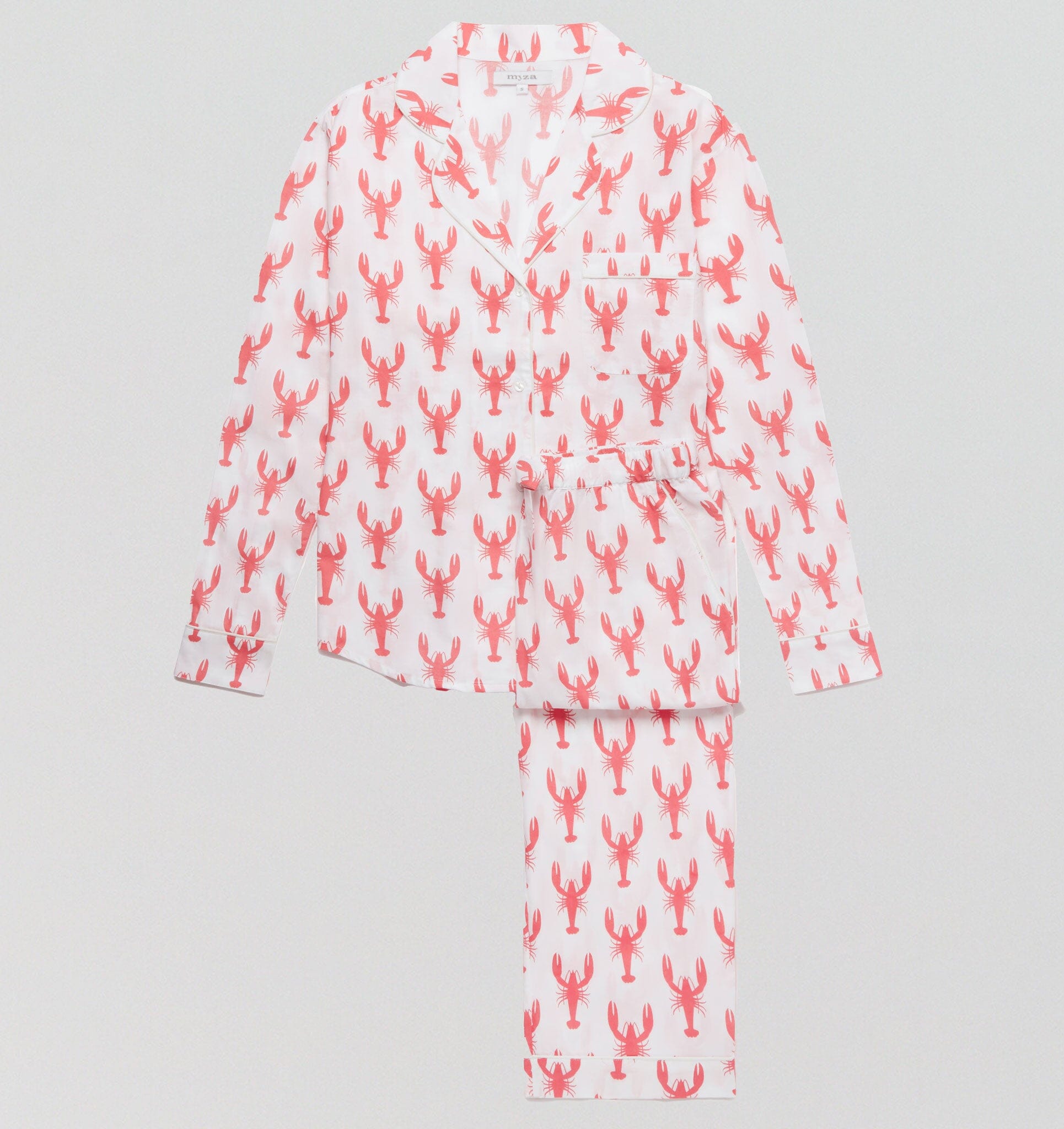 Organic cotton long pyjama set [Lobsters] Sleep Myza 