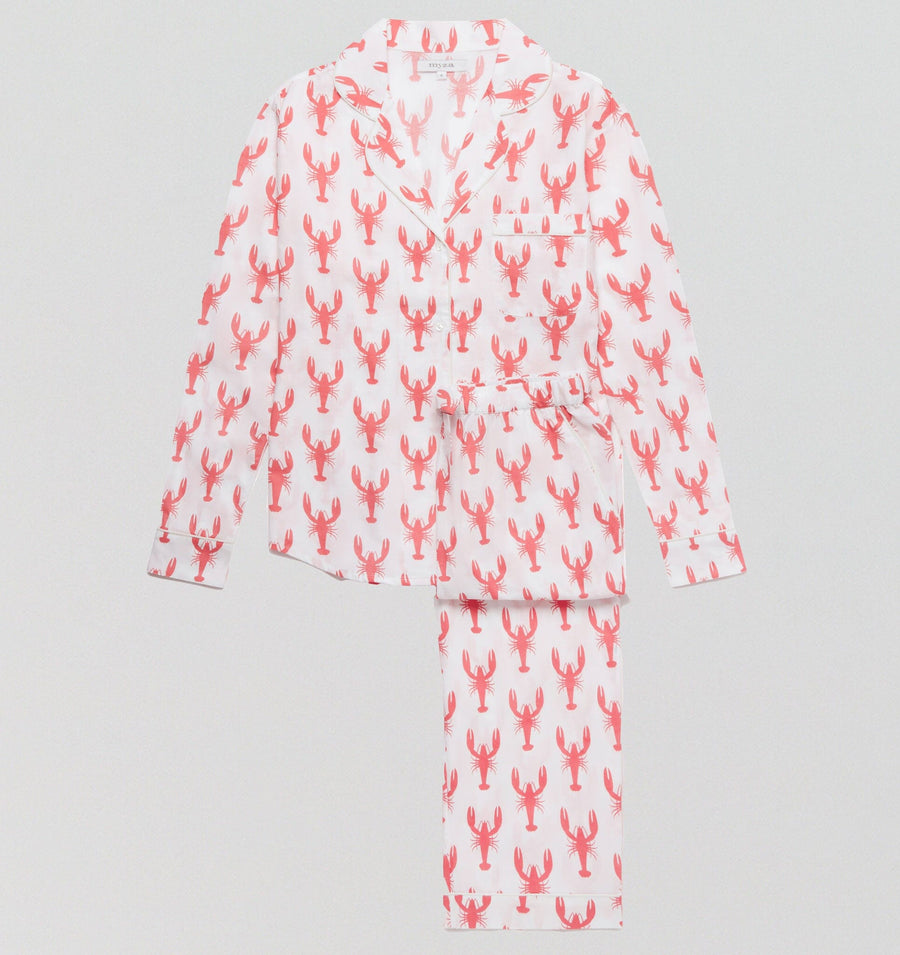 Organic cotton long pyjama set [Lobsters] Sleep Myza 