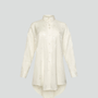 Long-sleeved pyjama sleep shirt [Ivory Poppy]