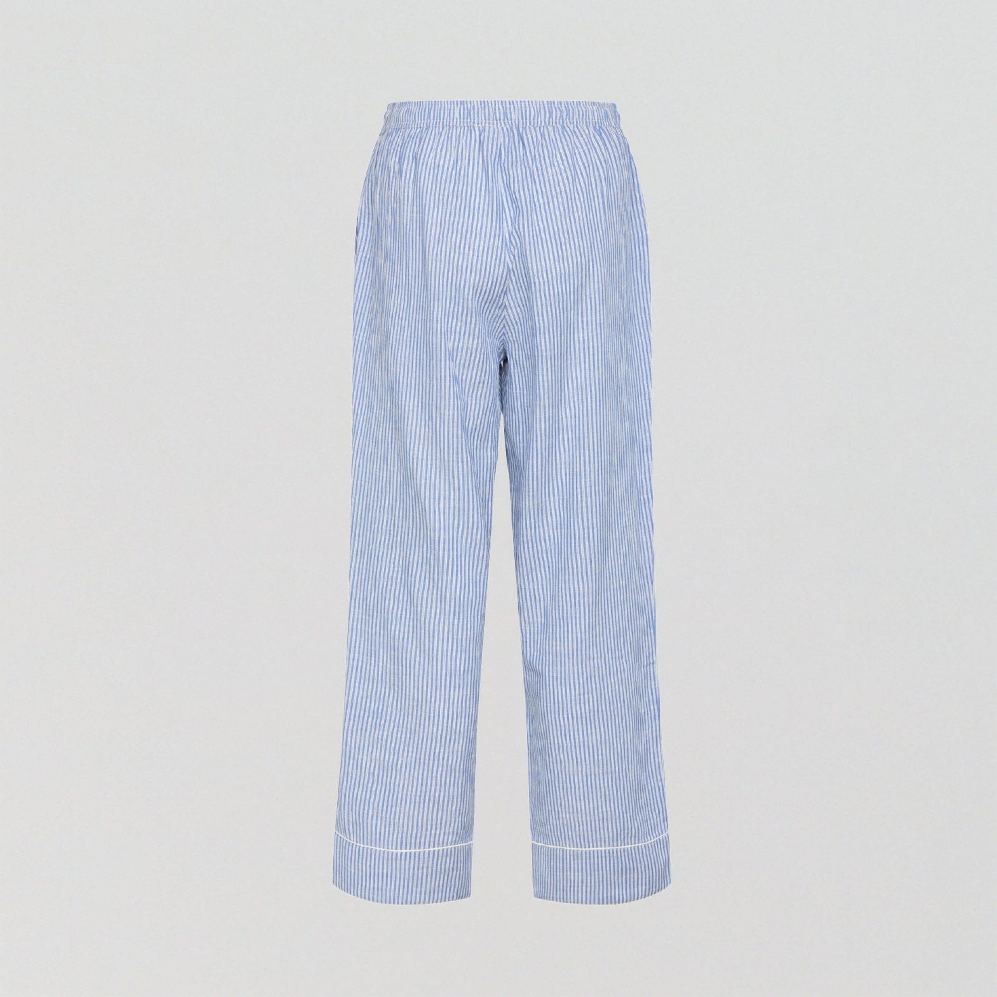 Organic cotton long pyjama trouser [Blue & White Stripe] Sleep CCDK 