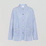 Organic cotton long sleeve pyjama shirt [Blue & White Stripe] Sleep CCDK 