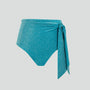 Lurex high waist bikini brief [Ocean]