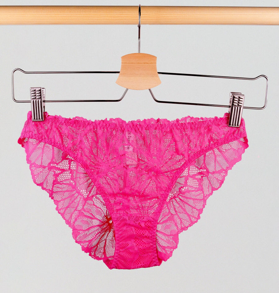 Magenta lace & rust brief Bottoms Dora Larsen 