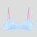 Periwinkle blue & pink floral lace bralette Bras Dora Larsen 
