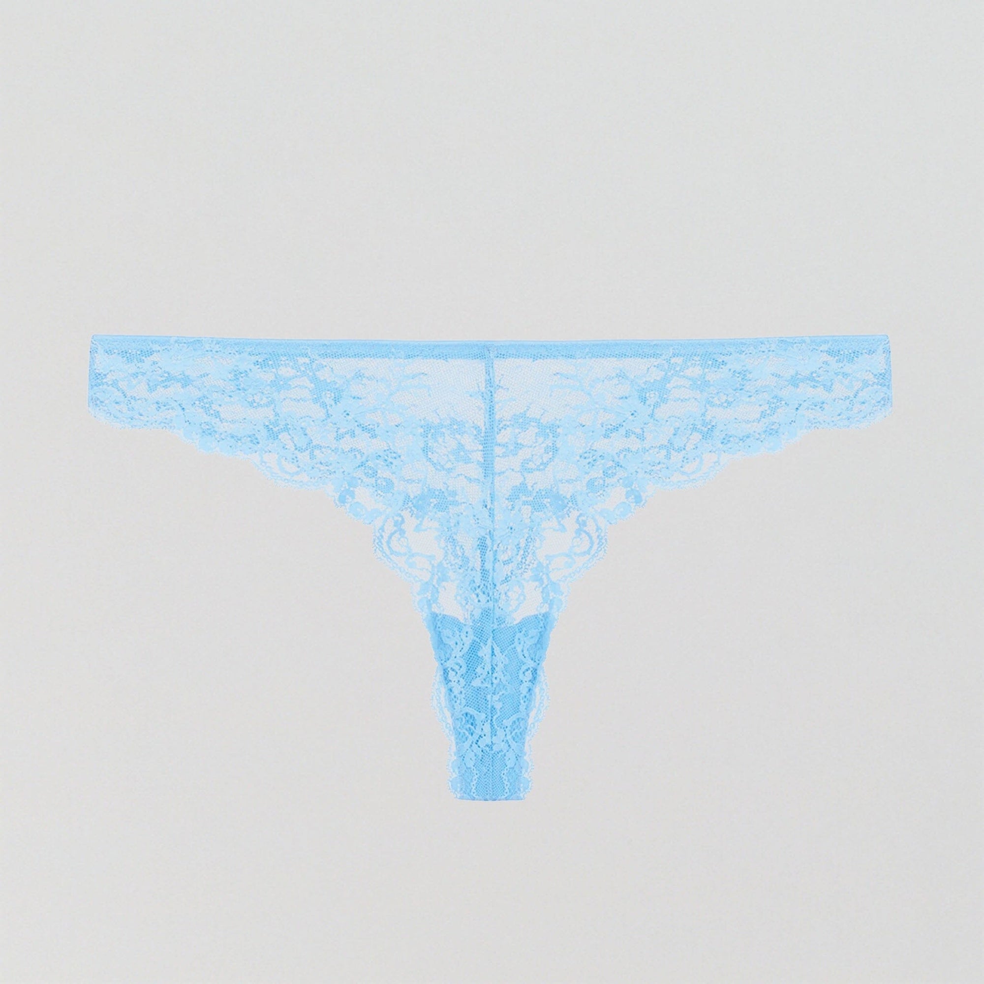 Periwinkle blue floral lace knicker Bottoms Dora Larsen 